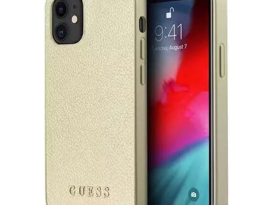 Guess GUHCP12SIGLGO iPhone 12 mini 5,4" oro/oro hardcase Iridescente