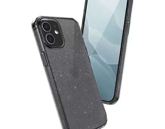 UNIQ Case LifePro Lametta iPhone 12 mini 5,4" schwarz/dampfrauch