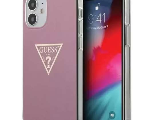 Adivinhe GUHCP12SPCUMPTPI iPhone 12 mini 5,4" rosa / rosa hardcase Metall