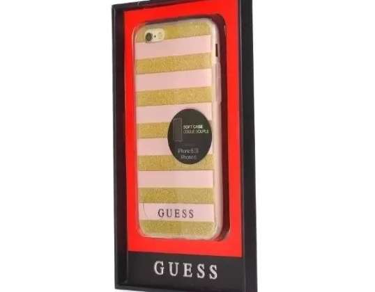 Guess GUHCP6STGPI iPhone 6/6S pink hardcase Ethnic Chic Stripes 3D