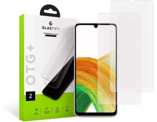 Tempered glass glastify otg+ 2-pack galaxy a33 5g clear