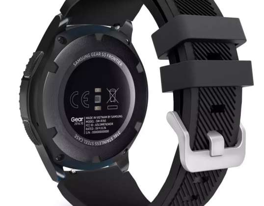Glattbånd Samsung Galaxy Watch 46mm svart