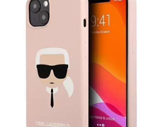 Karl Lagerfeld KLHCP13SSLKHLP iPhone 13 mini 5,4" rosa claro/claro pi