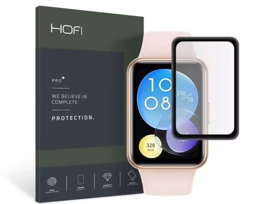 Hybridní sklo Hofi Hybrid Pro+ Huawei Watch Fit 2 černé
