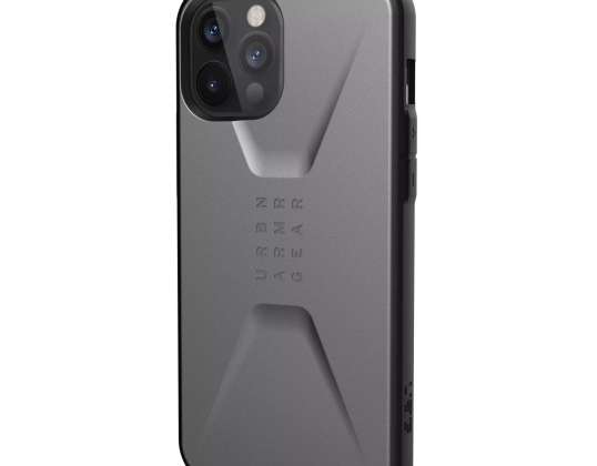 UAG Civil – apsauginis dėklas, skirtas iPhone 12 Pro Max (sidabrinis) [go] [P]