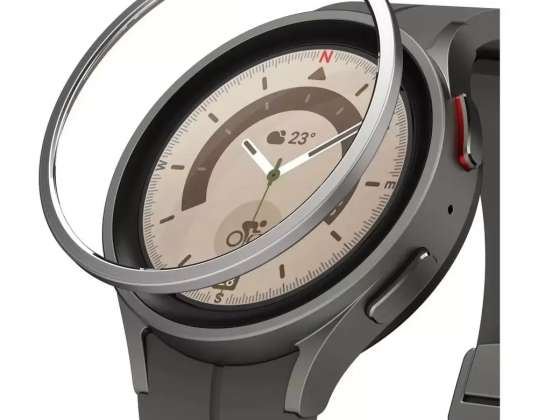 Ringke bezel styling galaxy watch 5 pro (45 mm) acciaio inossidabile argento