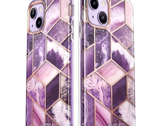 Supcase cosmo iphone 13 / 14 marmor vijolična