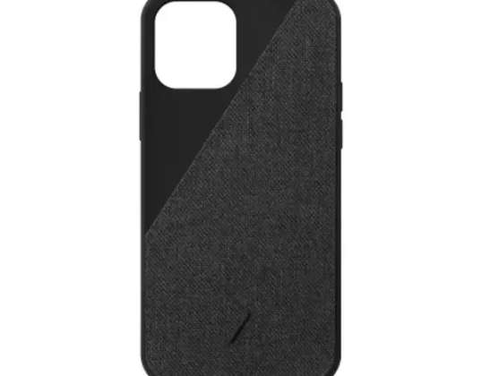 Native Union Canvas - Funda protectora para iPhone 12 mini (Negro)
