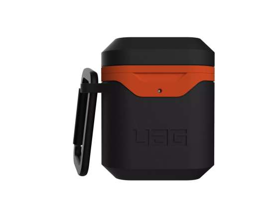 UAG Hardcase V2 - zaščitni kovček za airpode 1/2 (črno-oranžni)