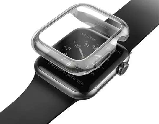 UNIQ Garde Protection -kotelo Apple Watch Series 4/5/6/SE 44mm harmaa / SMO