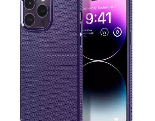 Spigen šķidrā gaisa futrālis iPhone 14 Pro Max dziļi violetam