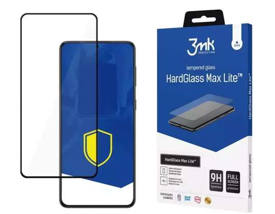 3mk Tempered Glass HardGlass Max Lite for Samsung Galaxy S23+ Plus Bla