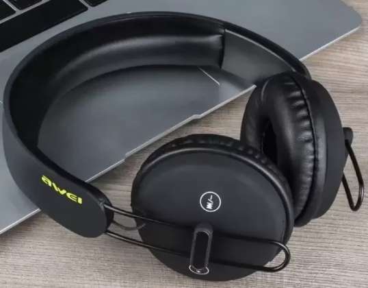 AWEI Bluetooth ausinės virš ausų A800BL juodos