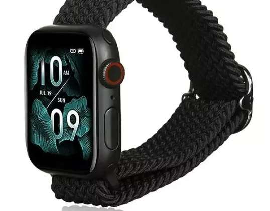 Curea smartwatch Beline Textile pentru Apple Watch 42/44/45/49mm negru