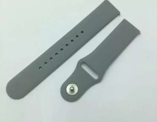 Ежедневна каишка за смарт часовник до 22 мм сиво/сиво C-1