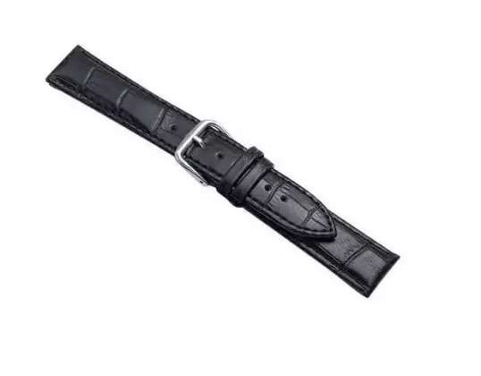 Bracelet de smartwatch Croco pour 22mm noir / noir