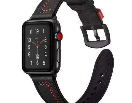 Smartwatch Kayış Universal Strap Casual 22 mm'ye kadar siyah/siyah