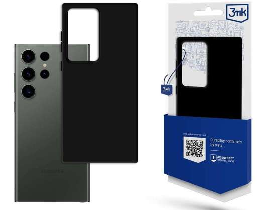 Zaščitni kovček za Samsung Galaxy S23 Ultra - 3mk Matt Case črna