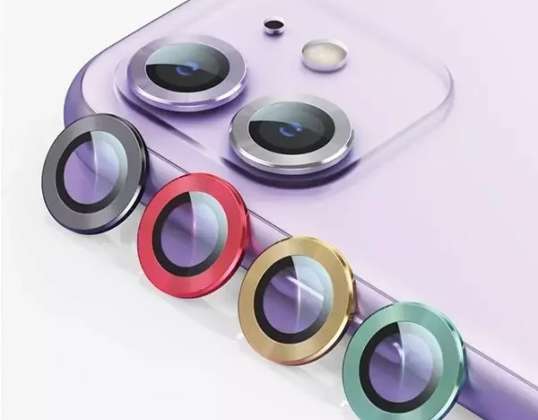 USAMS kameralins glas kameraskydd för iPhone 11 Pro metallring BH