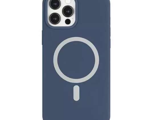 Силіконовий чохол Mercury MagSafe для iPhone 12 mini 5.4" синій/темно-синій