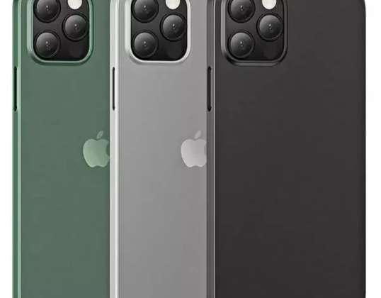 USAMS Нежен калъф за iPhone 12 Pro Max 6.7" зелен/прозрачен зелен