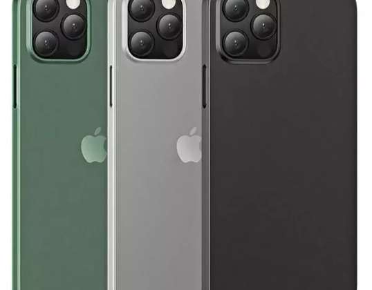USAMS švelnus dėklas, skirtas iPhone 12 Pro Max 6,7 colio juodos / juodos spalvos IP12PMQR01 (U