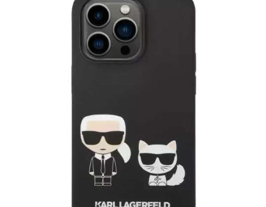 iPhone 14 Pro Max için Karl Lagerfeld KLHMP14XSSKCK kılıf 6,7" hardcaseLi