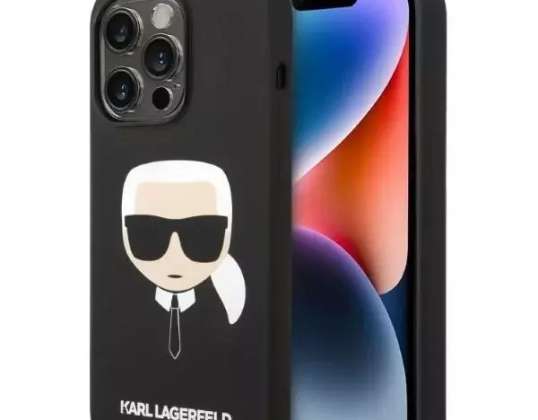 Puzdro Karl Lagerfeld KLHMP14XSLKHBK pre iPhone 14 Pro Max 6,7" pevné puzdro