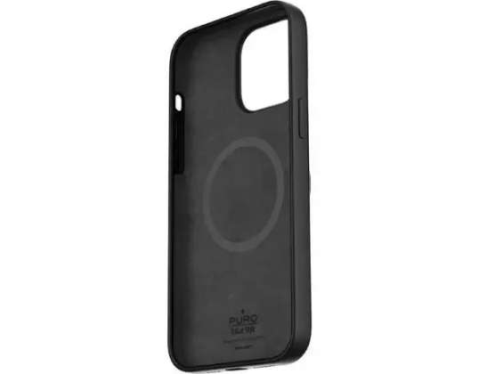 Puro ICON MAG dėklas, skirtas iPhone 14 Pro Max 6,7 colio MagSafe juodai juodai IPC1