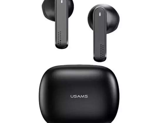 Bluetooth 5.0 sluchátka USAMS TWS SM série bezdrátová černá / blac