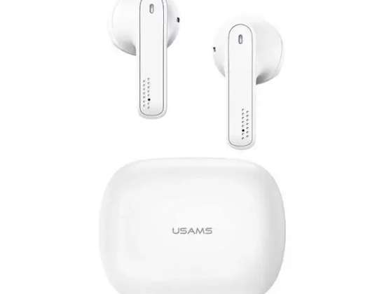 Bluetooth 5.0 hoofdtelefoon USAMSTWS SM serie draadloos wit/wit