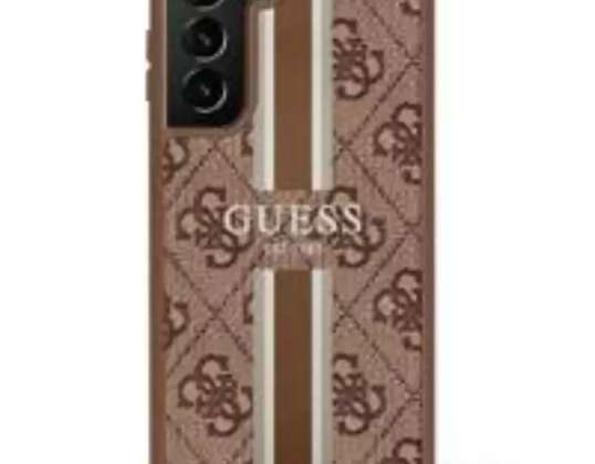 Case Guess GUHCS23LP4RPSW pour Samsung Galaxy S23 Ultra S918 marron/bro