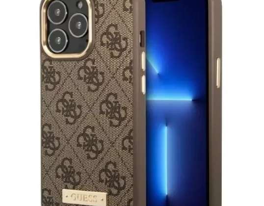 Case Guess GUHMP13XU4GPRW for Apple iPhone 13 Pro Max 6,7" brown/brow