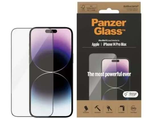 PanzerGlass ülilai sobiv klaas iPhone 14 Pro Max 6,7-tollise ekraaniga Prot