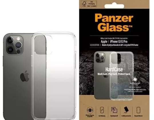 PanzerGlass ClearCase per iPhone 12/12 Pro Antibatterico Militare