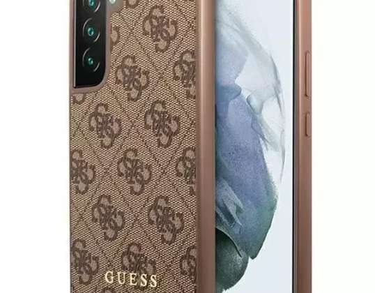 Case Guess GUHCS23SG4GFBR para Samsung Galaxy S23 S911 marrom / marrom har