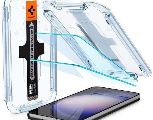 Spigen için 2x Temperli Cam Glas.Tr Galaxy S için EZ FIT Telefon Ekranı