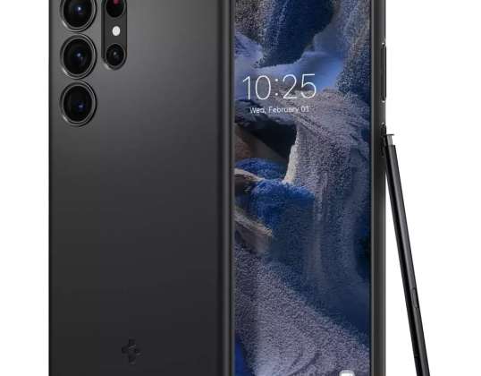 Funda protectora Spigen Thin Fit para Samsung Galaxy S23 Ultra Black