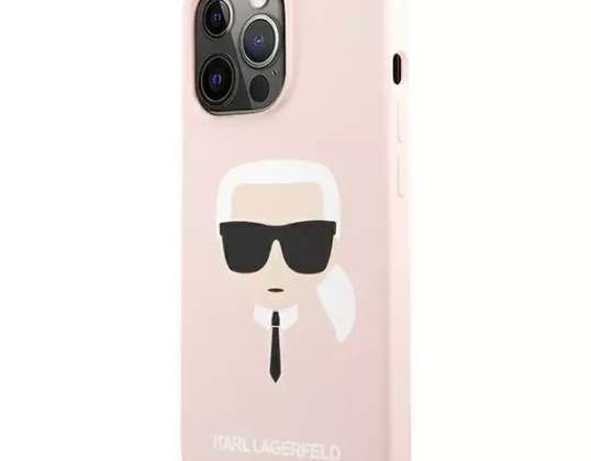 Dėklas Karl Lagerfeld KLHCP13XSLKHLP, skirtas iPhone 13 Pro Max 6,7 colio rausvai kietas