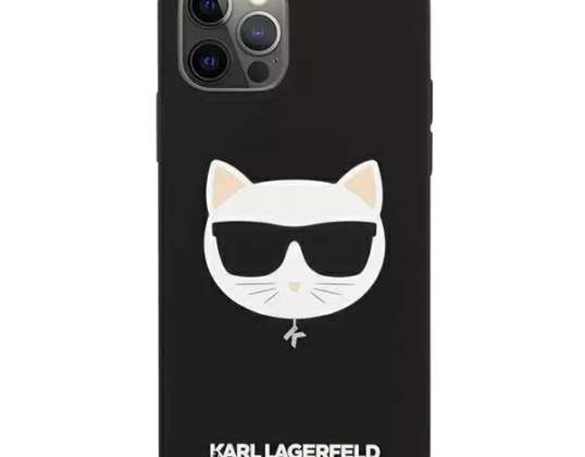 Karl Lagerfeldi ümbris KLHCP12LSLCHBK iPhone 12 Pro Max 6,7-tollise hardcase'i jaoks