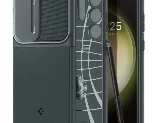 Spigen Optik Armor Case voor Samsung Galaxy S23 Ultra Abyss Groen