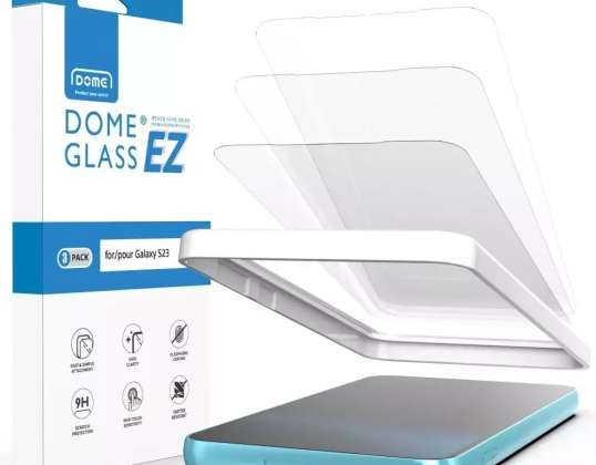 Whitestone EZ Glass 3-paket za Samsung Galaxy S23 Clear