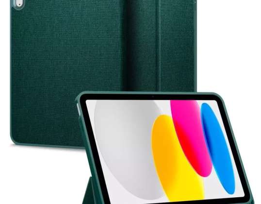 Puzdro Spigen Urban Fit pre Apple iPad 10.9 2022 Polnočná zelená