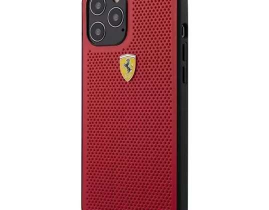 Pouzdro pro Ferrari iPhone 12 Pro Max 6,7" červené/červené pevné pouzdro O