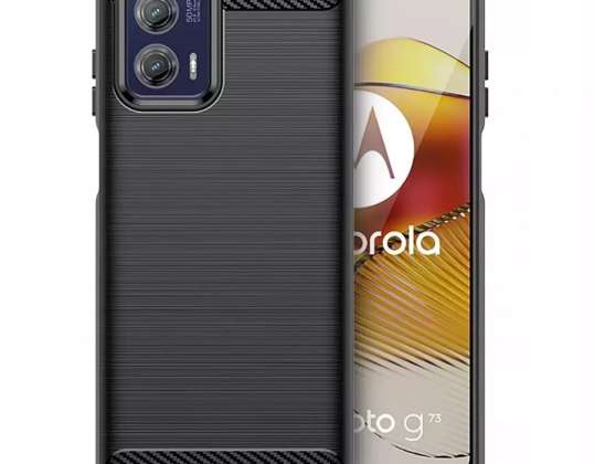 Tpucarbon Kovček za Motorola Moto G73 5G Črna