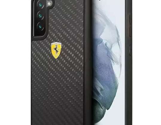 Samsung Galaxy S21 FE siyah / siyah için Ferrari Hardcase