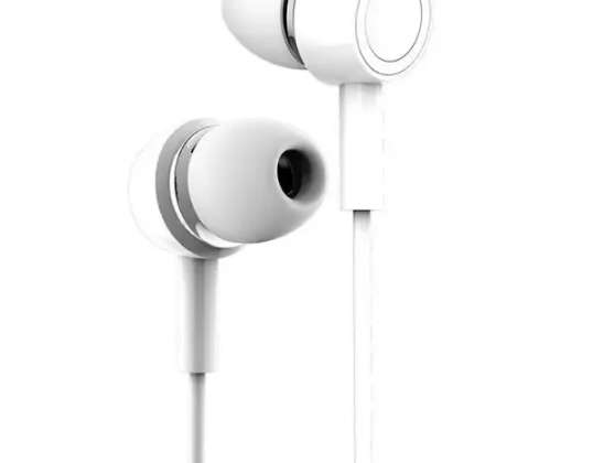 USAMS Stereo headphones EP-12 white / white HSEP1202 jack 3.5mm