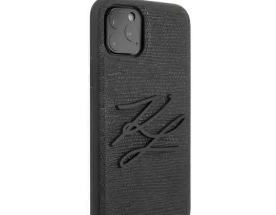 Karl Lagerfeld futrālis KLHCN58TJKBK iPhone 11 Pro hardcase melnā krāsā / galda virsma