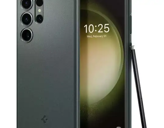 Spigen Thin Fit ochranné puzdro pre Samsung Galaxy S23 Ultra Abyss Green