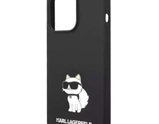 Karl Lagerfeld Case KLHMP14LSNCHBCK para iPhone 14 Pro 6,1" capa dura Sil